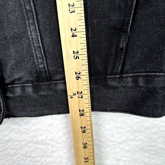 Bumble Denim Jacket Black‎ XL Unisex Oversized Logo Trucker Streetwear - Picture 12 of 13